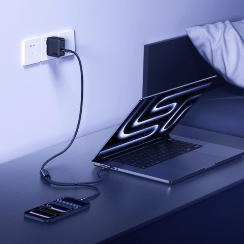 Kabel Baseus Flash 4 140W 2w1 USB-C do USB-C + USB-C 1.5 m - czarny