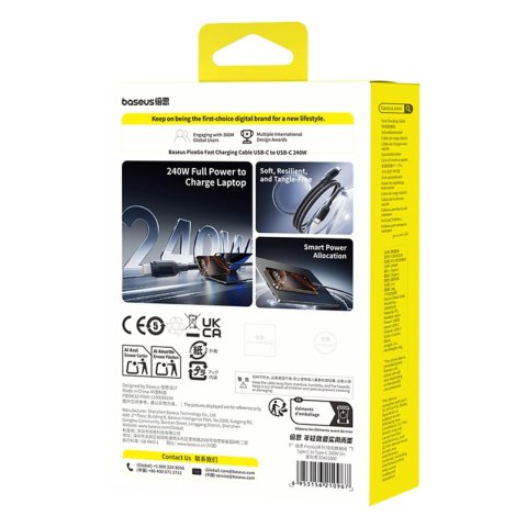 Kabel Baseus PicoGo Fast Charging 240W USB-C do USB-C 1m - czarny