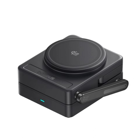 Ładowarka bezprzewodowa Baseus PicoGo AF21 3w1 Qi2.2 35W z zasilaczem EU 45W i kablem USB-C 1m - czarna