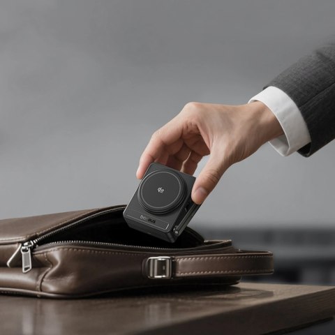 Ładowarka bezprzewodowa Baseus PicoGo AF21 3w1 Qi2.2 35W z zasilaczem EU 45W i kablem USB-C 1m - czarna
