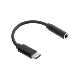 Maxlife adapter audio MXJC-02 jack 3,5 mm - USB-C czarny