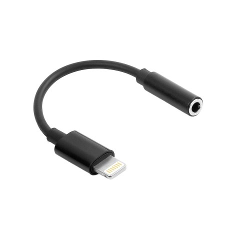 Maxlife adapter audio MXJL-02 jack 3,5 mm - Lightning czarny