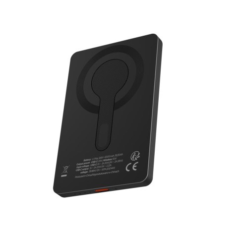 Maxlife power bank bezprzewodowy MXPB-05 20W PD 5000 mAh magnetyczny czarny
