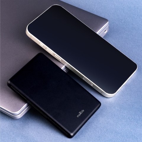 Maxlife power bank bezprzewodowy MXPB-05 20W PD 5000 mAh magnetyczny czarny