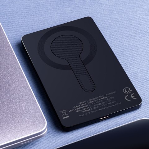 Maxlife power bank bezprzewodowy MXPB-05 20W PD 5000 mAh magnetyczny czarny