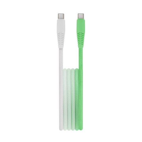 Setty kabel USB-C - USB-C 1,5 m 3A KGC-C-1.5320 gradient miętowo-biały