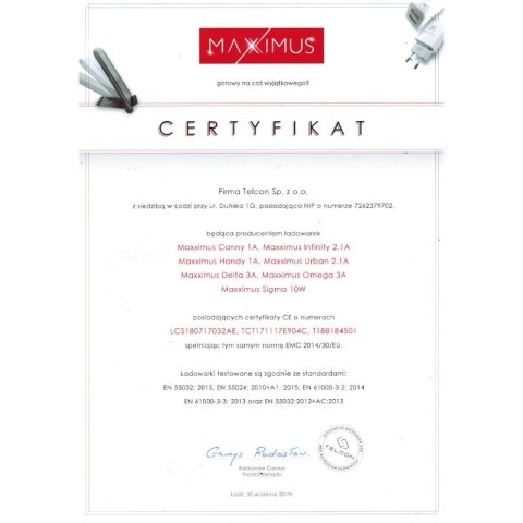 Ładowarka sieciowa Maxximus Handy 1A + Micro USB