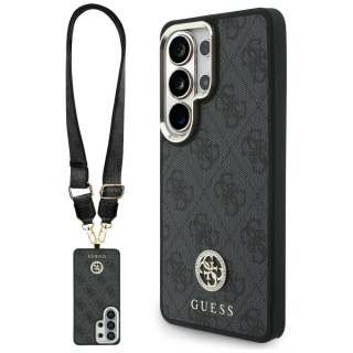 Guess nakładka 4G Big Rhinestone Triangle Strap MagSafe do Samsung Galaxy S26 Ultra czarna