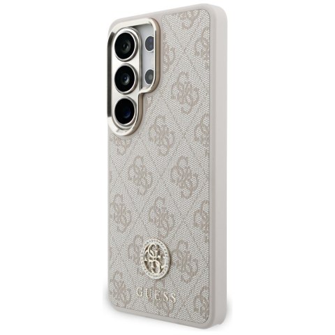 Guess nakładka 4G Big Rhinestone Triangle Strap MagSafe do Samsung Galaxy S26 Ultra różowa