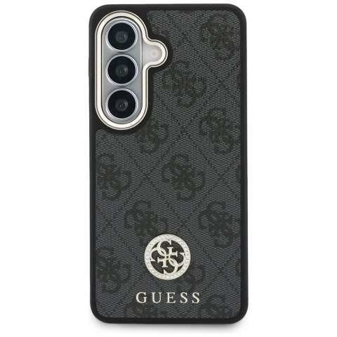 Guess nakładka 4G Big Rhinestone Triangle Strap MagSafe do Samsung Galaxy S26 czarna