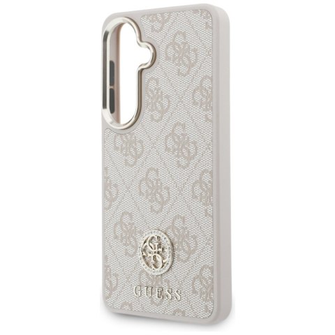 Guess nakładka 4G Big Rhinestone Triangle Strap MagSafe do Samsung Galaxy S26 różowa