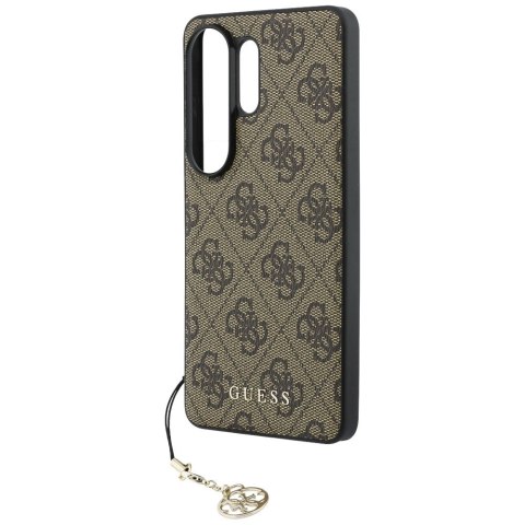 Guess nakładka 4G Classic Logo Charm MagSafe do Samsung Galaxy S26 Ultra brązowa