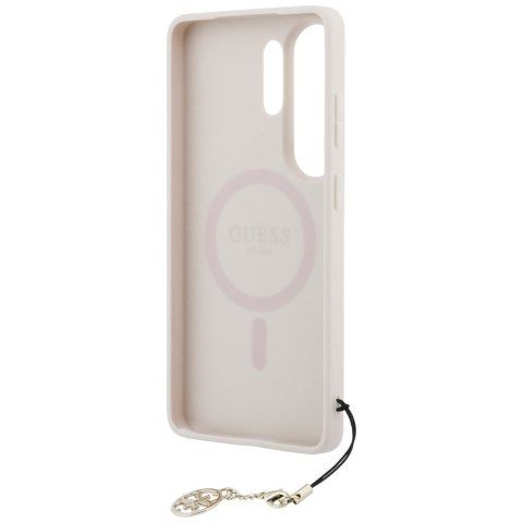 Guess nakładka 4G Classic Logo Charm MagSafe do Samsung Galaxy S26 Ultra różowa
