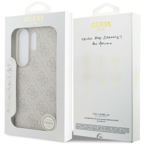 Guess nakładka 4G Classic Logo Charm MagSafe do Samsung Galaxy S26 Ultra różowa