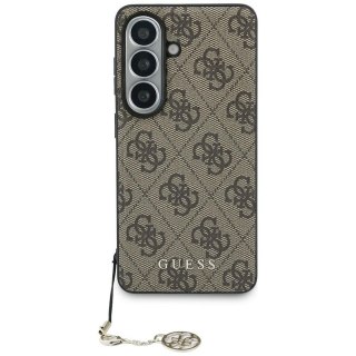 Guess nakładka 4G Classic Logo Charm MagSafe do Samsung Galaxy S26 brązowa