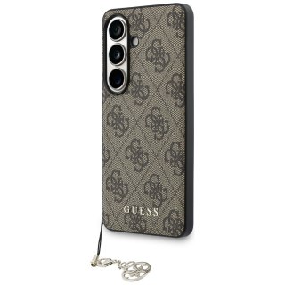 Guess nakładka 4G Classic Logo Charm MagSafe do Samsung Galaxy S26 brązowa
