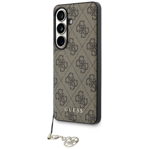 Guess nakładka 4G Classic Logo Charm MagSafe do Samsung Galaxy S26 brązowa