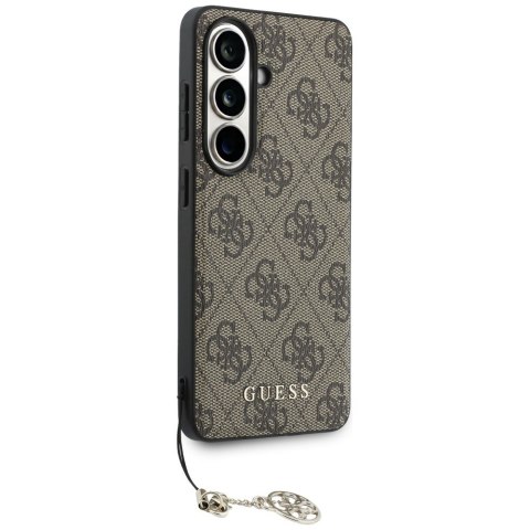 Guess nakładka 4G Classic Logo Charm MagSafe do Samsung Galaxy S26 brązowa