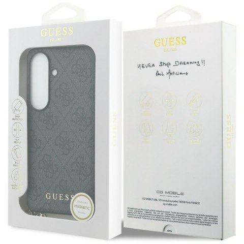 Guess nakładka 4G Classic Logo Charm MagSafe do Samsung Galaxy S26 czarna