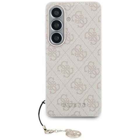 Guess nakładka 4G Classic Logo Charm MagSafe do Samsung Galaxy S26 różowa