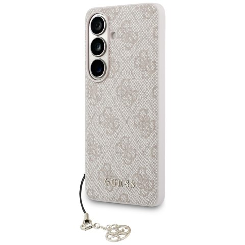 Guess nakładka 4G Classic Logo Charm MagSafe do Samsung Galaxy S26 różowa