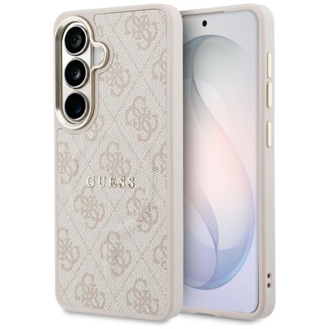 Guess nakładka 4G Embossed Ring MagSafe do Samsung Galaxy S26 Plus różowa