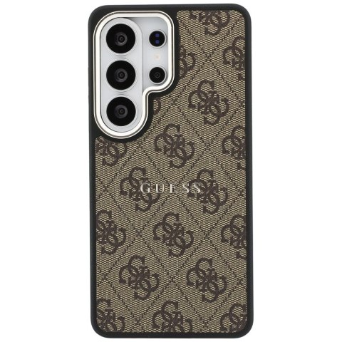 Guess nakładka 4G Embossed Ring MagSafe do Samsung Galaxy S26 Ultra brązowa