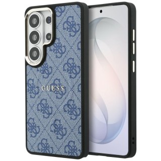 Guess nakładka 4G Embossed Ring MagSafe do Samsung Galaxy S26 Ultra niebieska