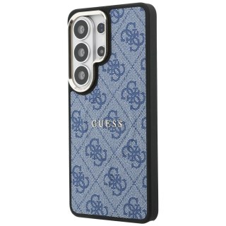 Guess nakładka 4G Embossed Ring MagSafe do Samsung Galaxy S26 Ultra niebieska