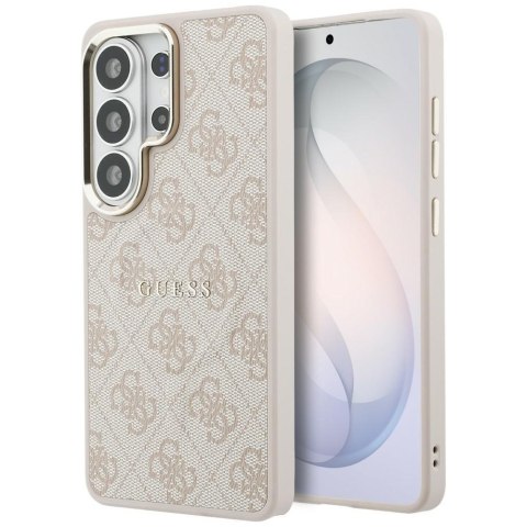 Guess nakładka 4G Embossed Ring MagSafe do Samsung Galaxy S26 Ultra różowa