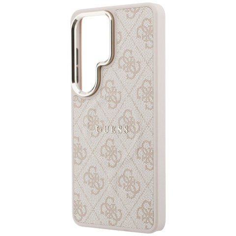 Guess nakładka 4G Embossed Ring MagSafe do Samsung Galaxy S26 Ultra różowa