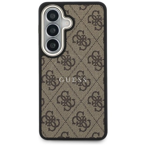 Guess nakładka 4G Embossed Ring MagSafe do Samsung Galaxy S26 brązowa
