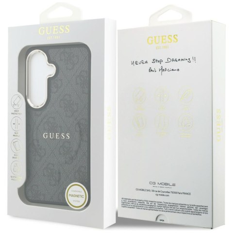 Guess nakładka 4G Embossed Ring MagSafe do Samsung Galaxy S26 czarna