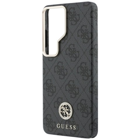 Guess nakładka 4G Rhinestone Round Logo MagSafe do Samsung Galaxy S26 Ultra czarna