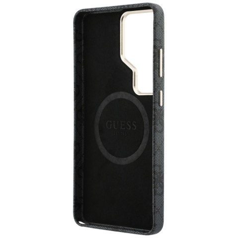 Guess nakładka 4G Rhinestone Round Logo MagSafe do Samsung Galaxy S26 Ultra czarna