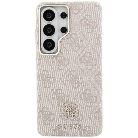 Guess nakładka 4G Rhinestone Round Logo MagSafe do Samsung Galaxy S26 Ultra różowa