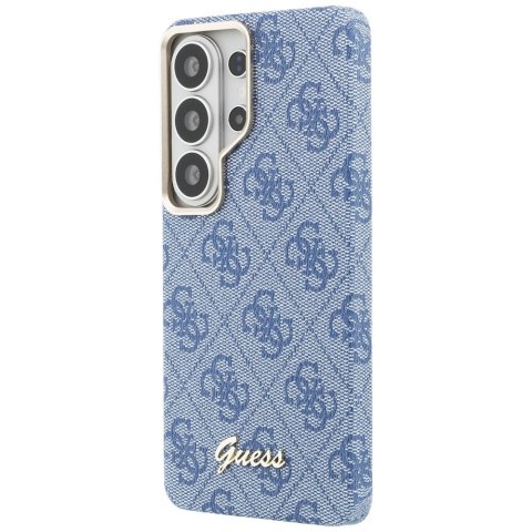 Guess nakładka 4G Script MagSafe do Samsung Galaxy S26 Ultra niebieska