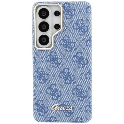 Guess nakładka 4G Script MagSafe do Samsung Galaxy S26 Ultra niebieska