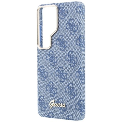 Guess nakładka 4G Script MagSafe do Samsung Galaxy S26 Ultra niebieska