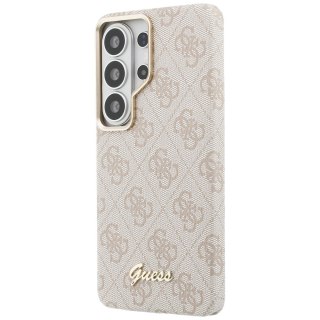 Guess nakładka 4G Script MagSafe do Samsung Galaxy S26 Ultra różowa