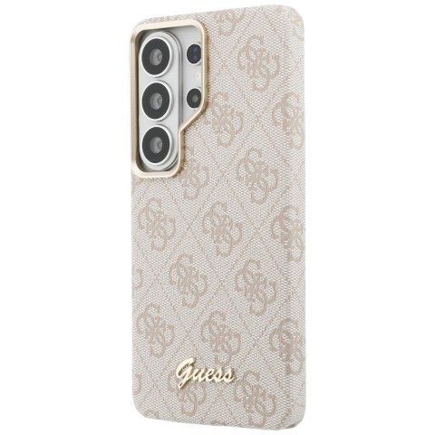 Guess nakładka 4G Script MagSafe do Samsung Galaxy S26 Ultra różowa