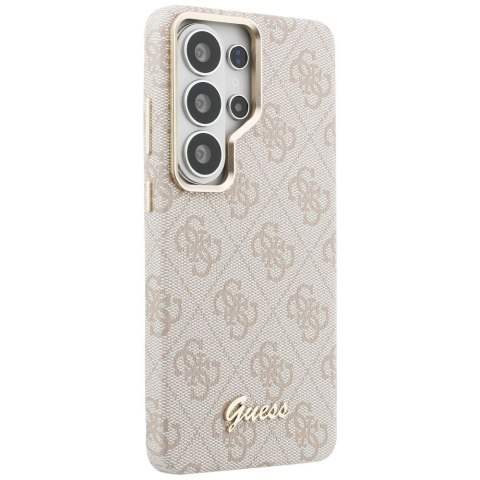 Guess nakładka 4G Script MagSafe do Samsung Galaxy S26 Ultra różowa
