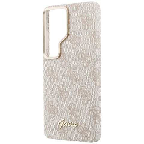 Guess nakładka 4G Script MagSafe do Samsung Galaxy S26 Ultra różowa