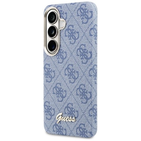 Guess nakładka 4G Script MagSafe do Samsung Galaxy S26 niebieska