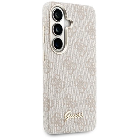 Guess nakładka 4G Script MagSafe do Samsung Galaxy S26 różowa