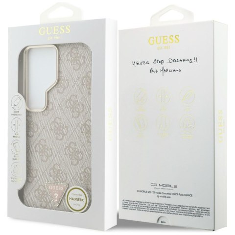 Guess nakładka 4G Triangle Logo MagSafe do Samsung Galaxy S26 Ultra różowa
