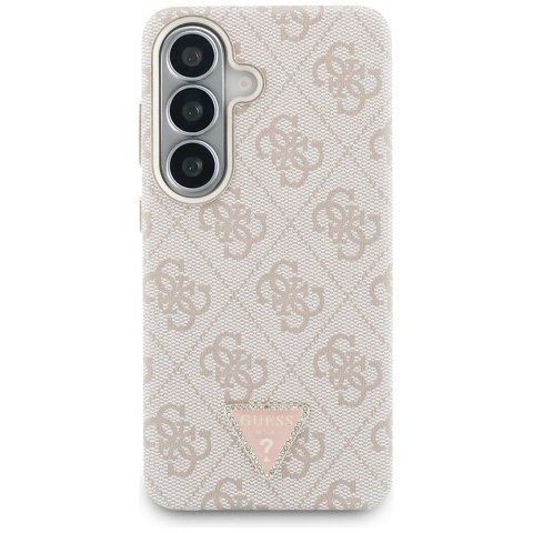 Guess nakładka 4G Triangle Logo MagSafe do Samsung Galaxy S26 różowa