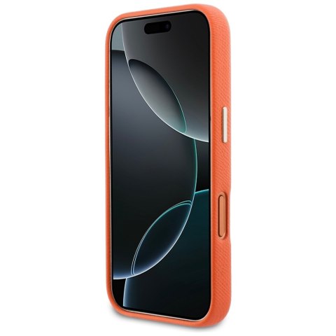 Guess nakładka HC PU FW RESIN LOGO ORANGE do iPhone 17 Pro Max 6,9" pomarańczowa