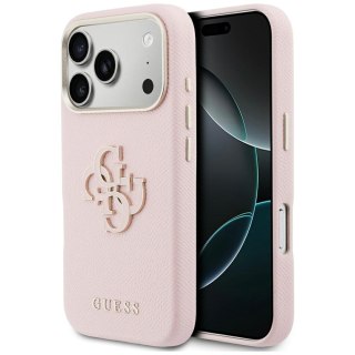 Guess nakładka HC PU FW RESIN LOGO PINK do iPhone 17 Pro Max 6,9" różowa