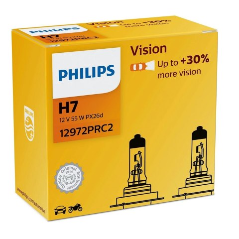 Philips Żarówka samochodowa H7 Vision 2szt. 12V 55W 12972PRC2
